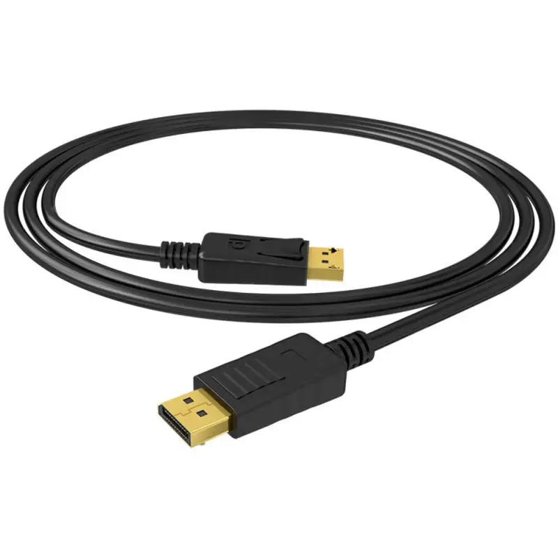 오디오 비디오 PC 노트북 TV 프로젝터용 디스플레이 포트 케이블 어댑터, 수-수 4K DP 1.4, 1m, 1.8m