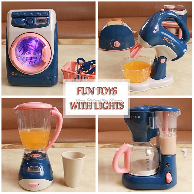 Children's Kitchen Toys Mini Simulation Household Appliance Set Washing  Machine Vacuum Cleaner Oven Kids Pretend Play House Toy - Kitchen Toys -  AliExpress