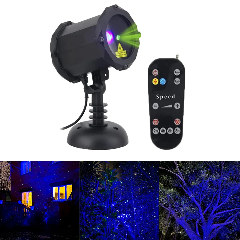 Firefly Laser Light Outdoor Lighting Starry Tree Lamp Landscape Courtyard Light Waterproof Sky Christmas Projector Light