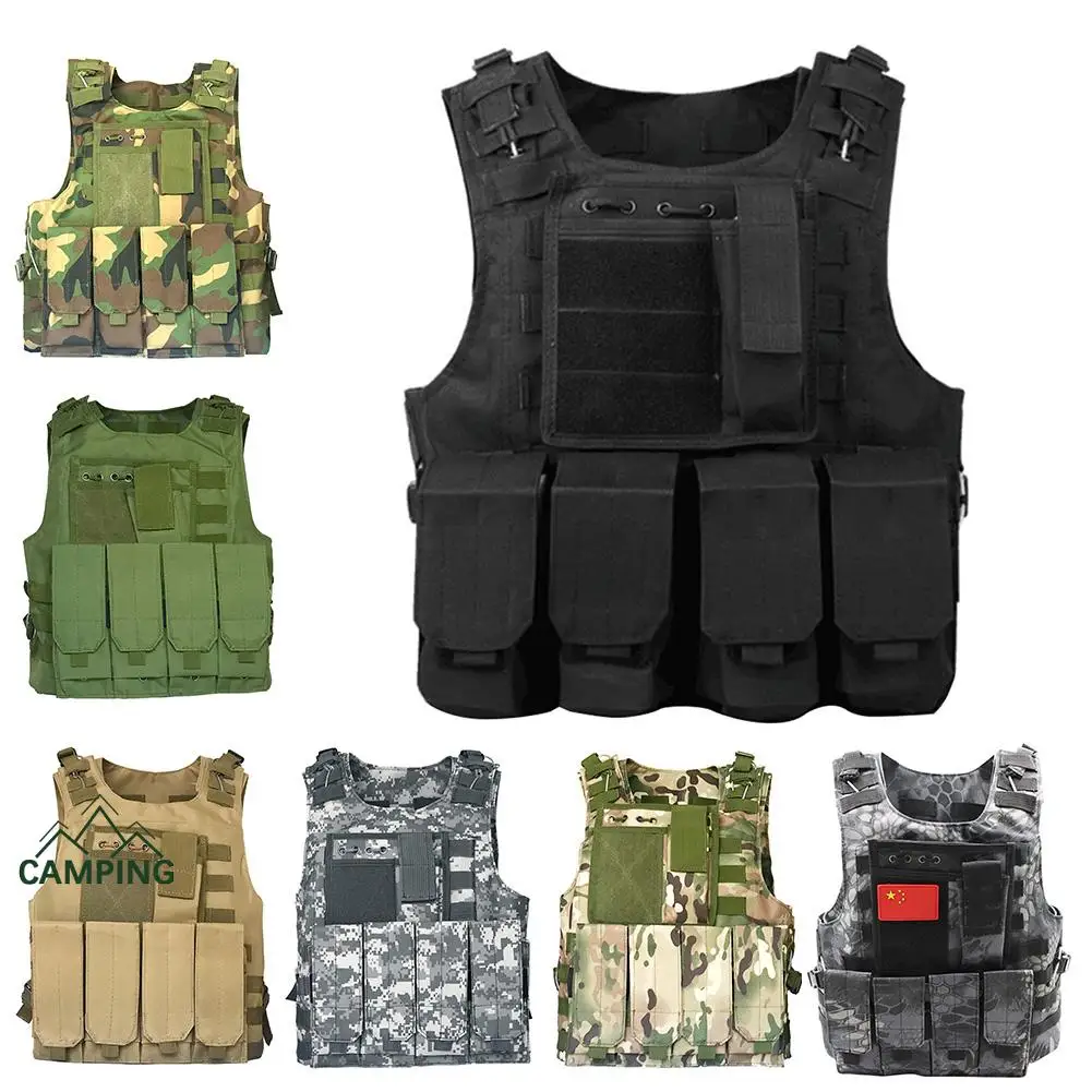 

Outdoor Tactical Gear Plate Carrier Vest Military Hunting Paintball Equipment Airsoft Combat Body Armor Molle Assault CS Vests