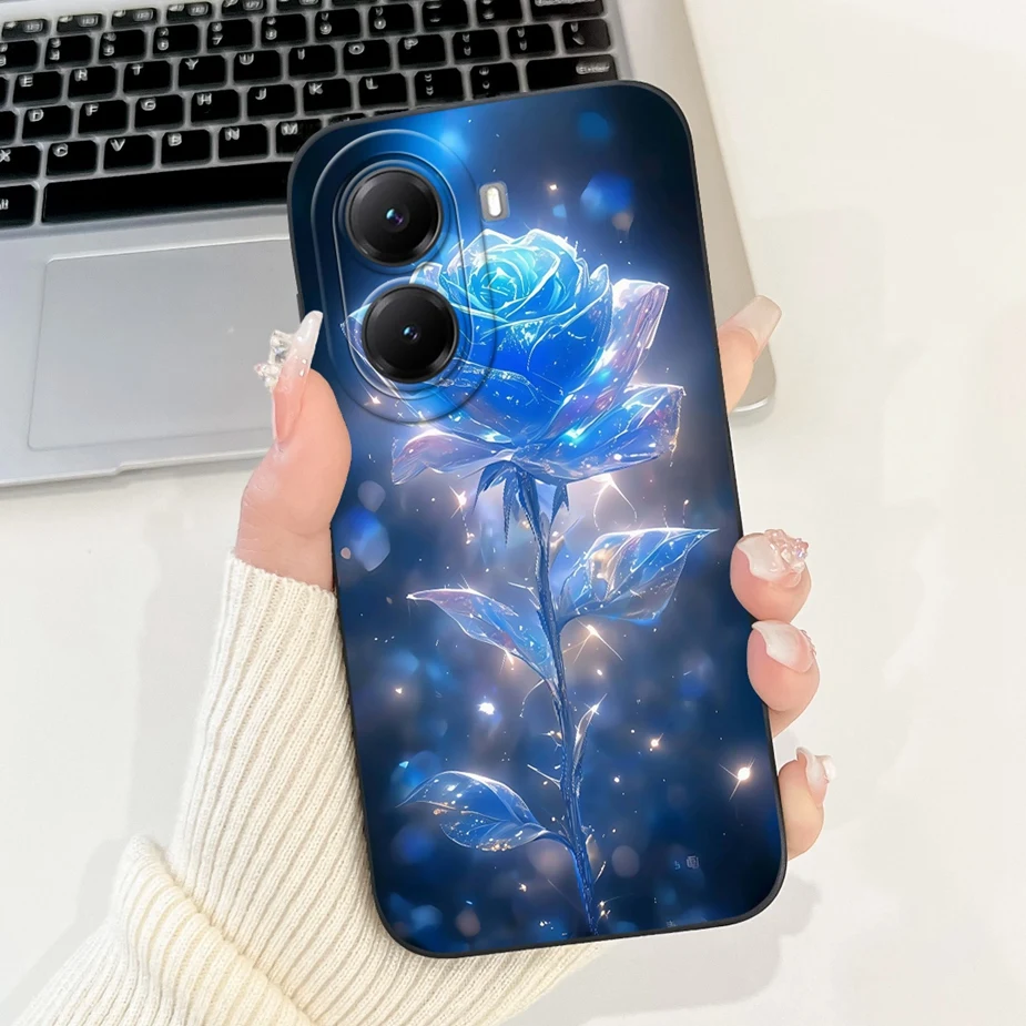 Cute Cat Grid Pattern Soft Silicone Phone Case Cover