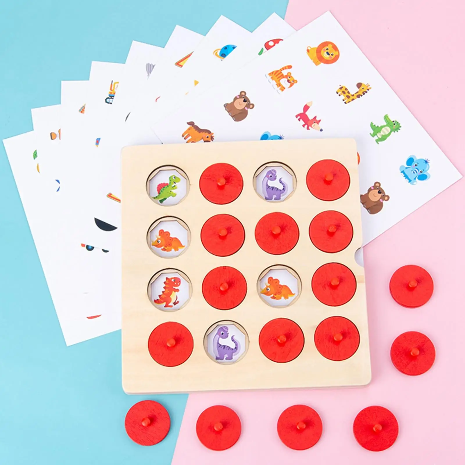 

Memory Game Learning Toy Game Cognitive Thinking Ability Montessori Toy