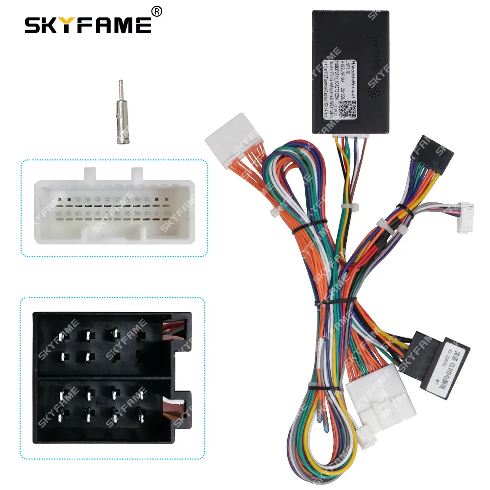 Skyfame 16pin Car Wiring Harness Adapter Canbus Box Decoder For Renault  Clio 3 2005-2014 Android Power Cable Lnf1.10 - Speaker Line - AliExpress
