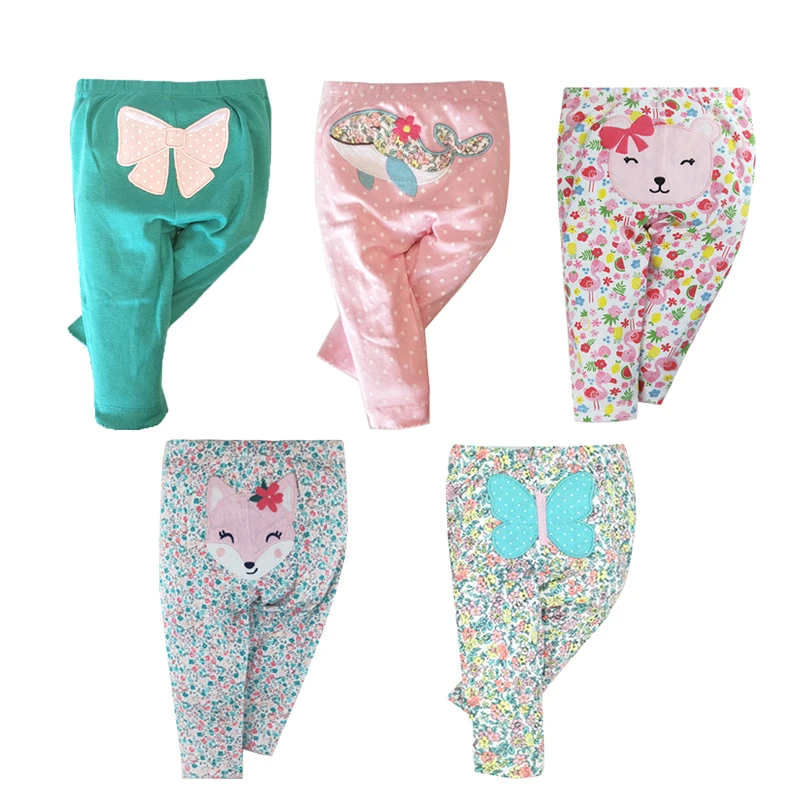 Baby Leggings Cotton Soft Infant Trousers 3/4/5PCS/LOT
