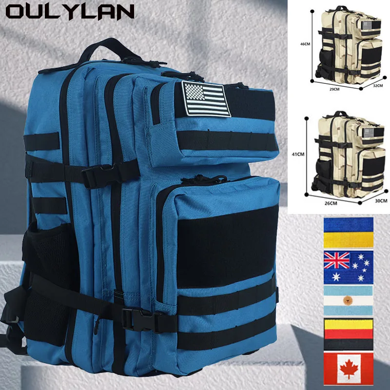 

Camping 900D Oxford Cloth Mountaineering Hiking 25L/45L Camping Backpack Women Men Camouflage Tactical Travel Bag Rucksack