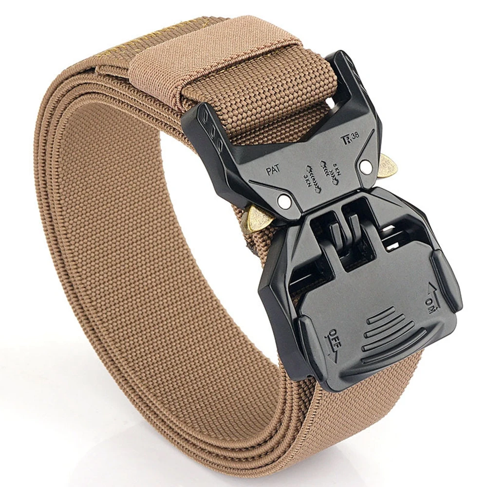 Gürtel für Herren, elastischer Gürtel, Schnellverschluss-Gürtelschnalle, taktischer Gürtel, Jeansgürtel für Damen, Designer-Gürtel, Modegürtel gürtel jeans gürtel herren gürtel damen belt ремень gürtel für männer männe – Detail 4
