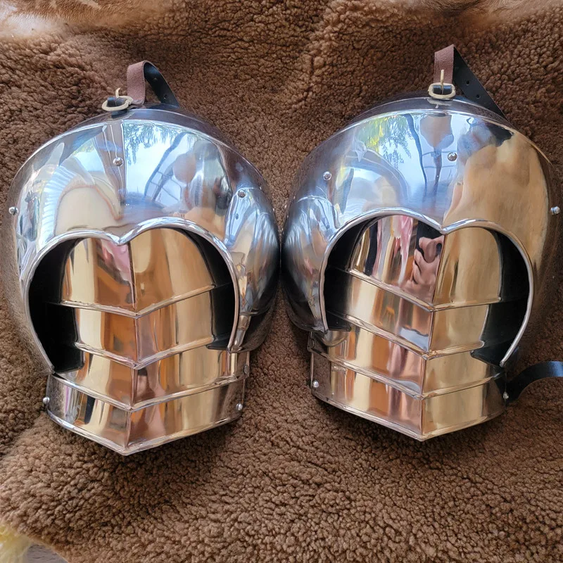 

Средневековая большая наплечная броня из углеродистой стали Европейская средневековая Тяжелая Броня носимые взрослые плечи в стиле эпохи Возрождения