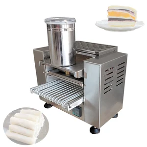 Commercial Melaleuca Egg Crust Machine Fully Automatic Melaleuca Cake Crust Machine Multifunctional Pancake Rolling Pancake Mach