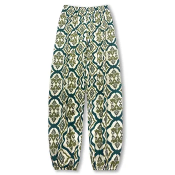 سراويل نوم نسائية واسعة الساق ، سراويل غير رسمية فضفاضة ومتعددة الاستخدامات ، سراويل واسعة ، جديدة ، صيفية 2