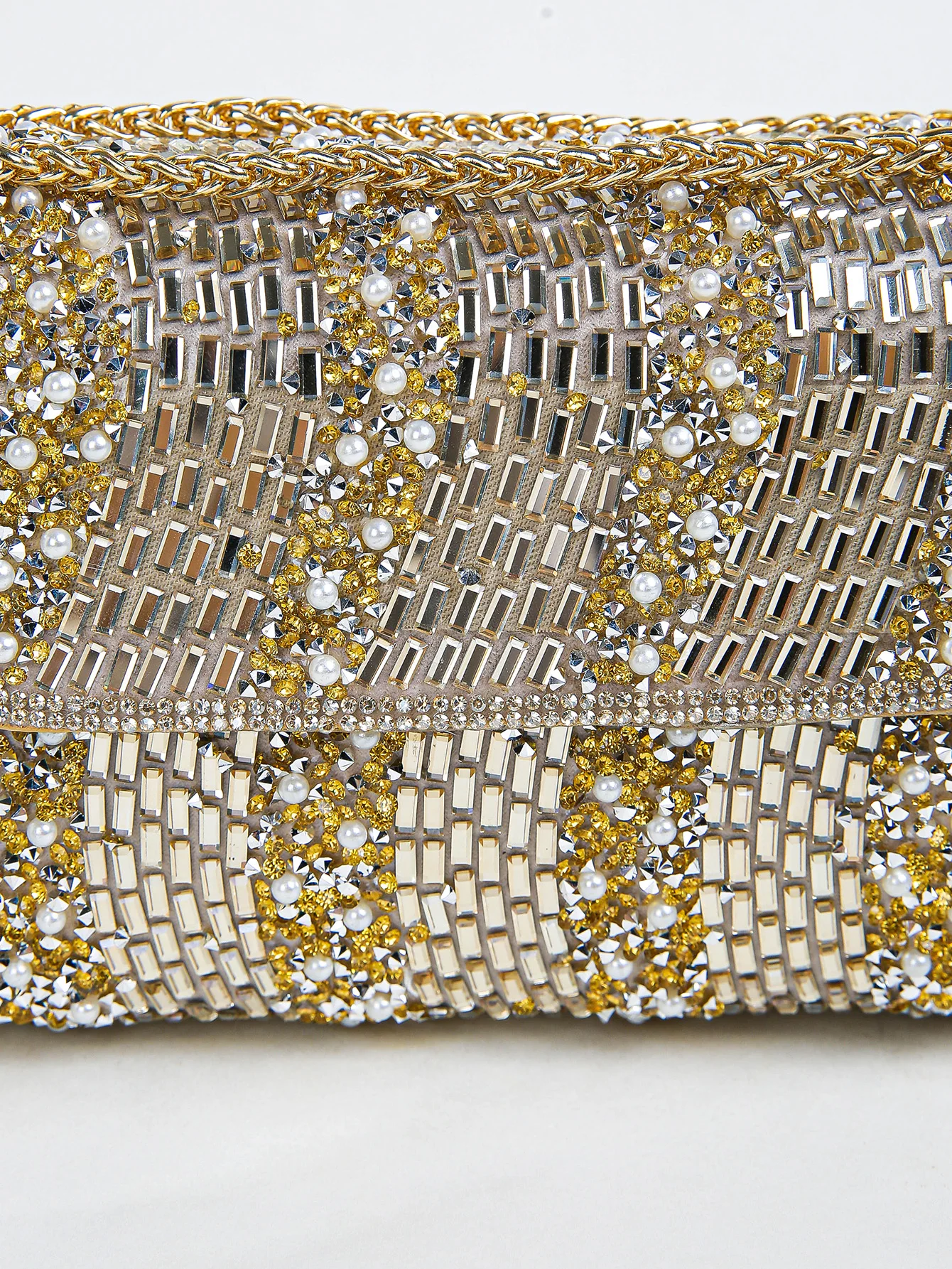 1 قطعة حقيبة مربعة فضية ، بريق بلينغ ، لامعة براقة...