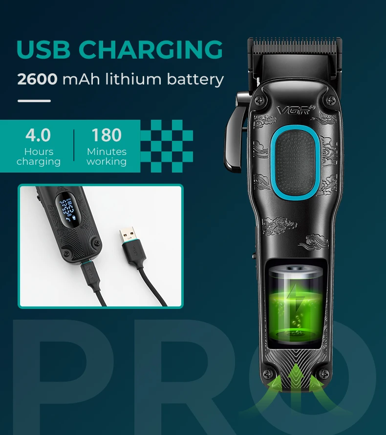 آلات قص الشعر VGR Man 016 Vgr ماكينة قص الشعر وتشذ...