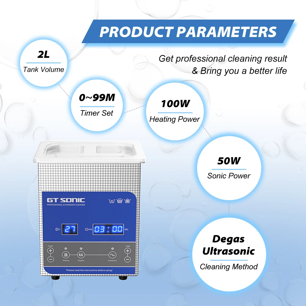 GTSONIC Ultrasonic Cleaner - 2L to 27L Digital Ultrasound Bath with Big Sale Price Description Image.This Product Can Be Found With The Tag Names Digital ultrasonic cleaner 6l, Ultrasonic cleaning machine 3l, Ultrasonic cleaning machine 6l