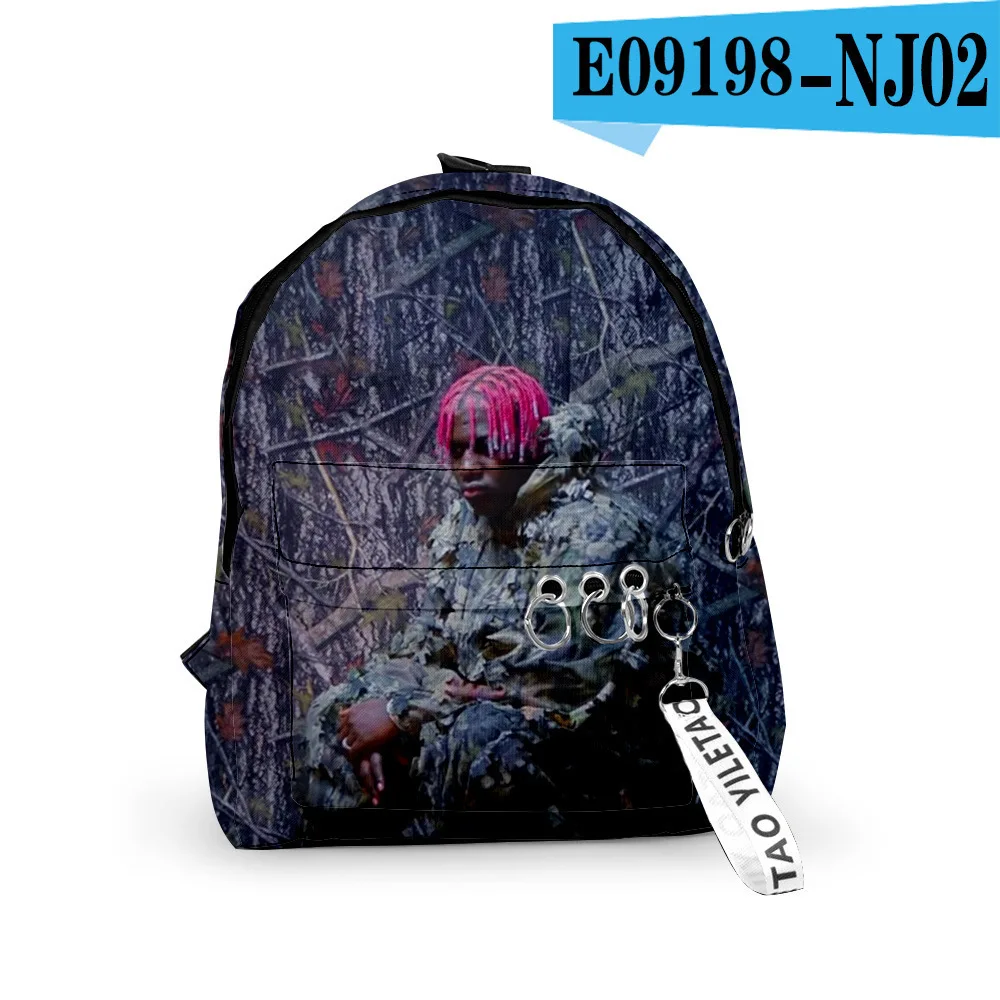 Classic Hip Hop Lil Yachty Backpacks Boys/Girls pupil School Bags 3D Print Keychains Oxford Waterproof Cute Small Backpacks