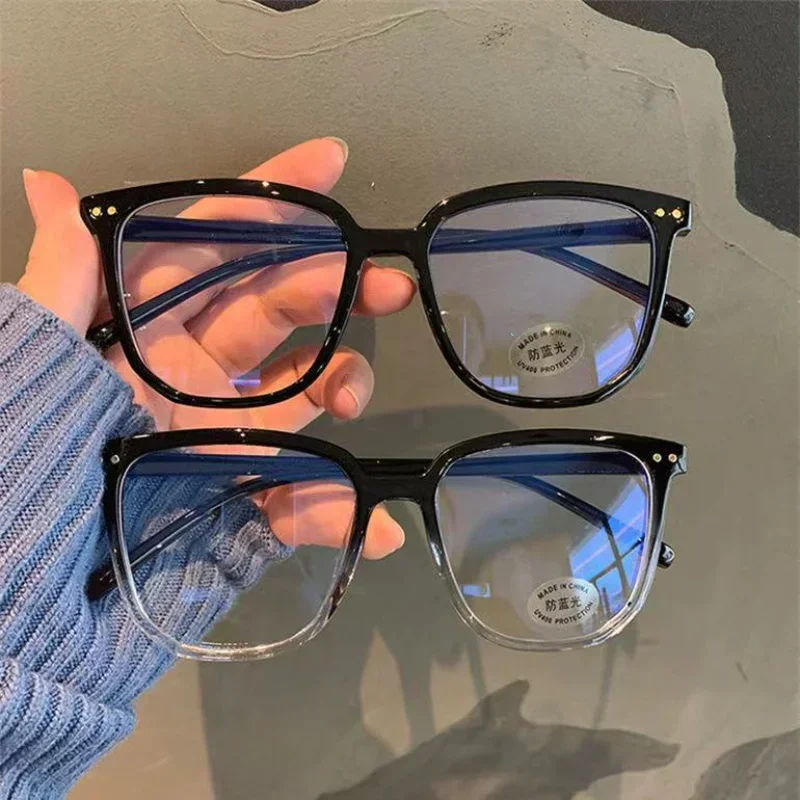 New Anti-blue Light Glasses Female Fashion Korean Version of Makeup Thin Irregular Eyeglasses Frames