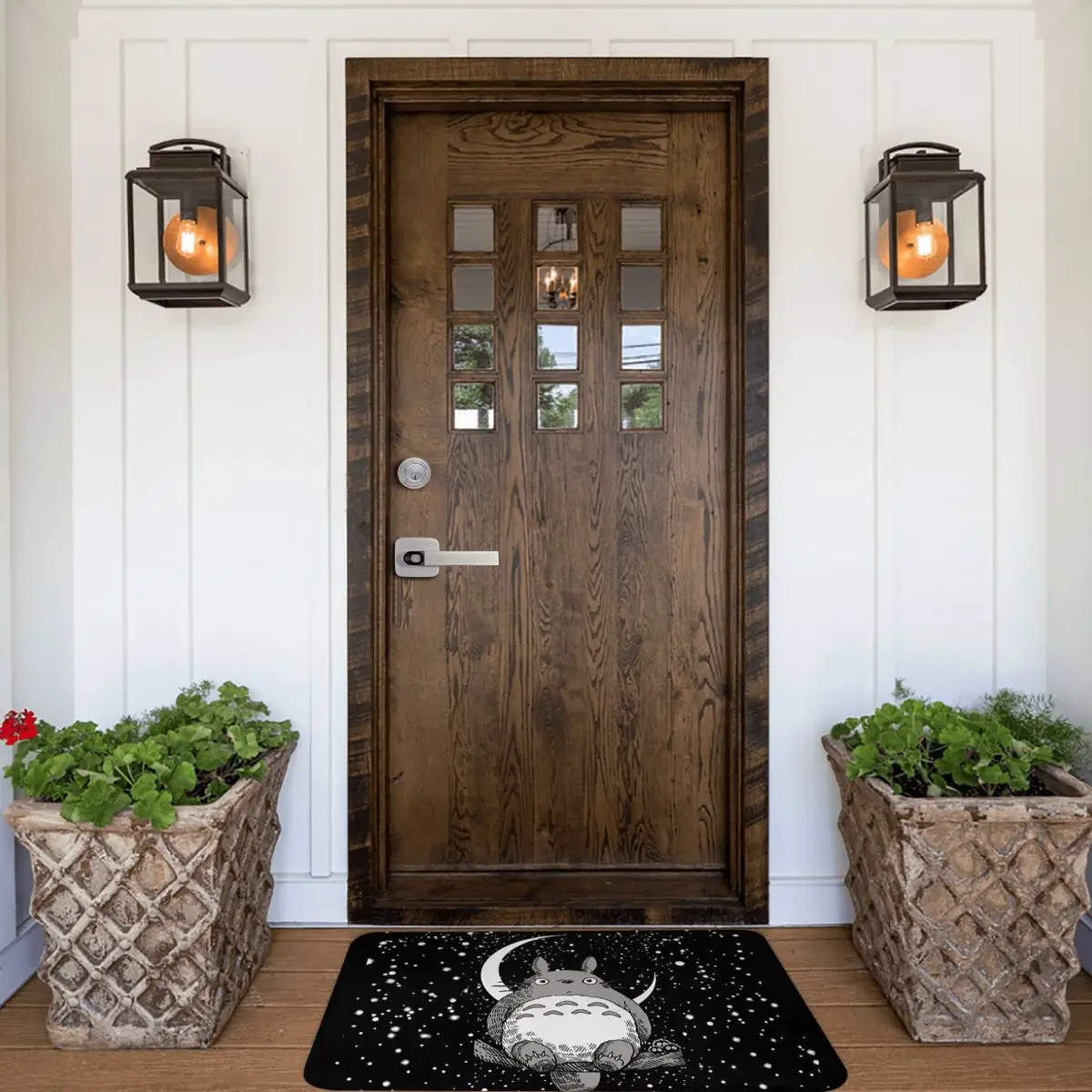 Totoro Anime Doormat Bath Mat Moon Balcony Carpet Welcome Rug