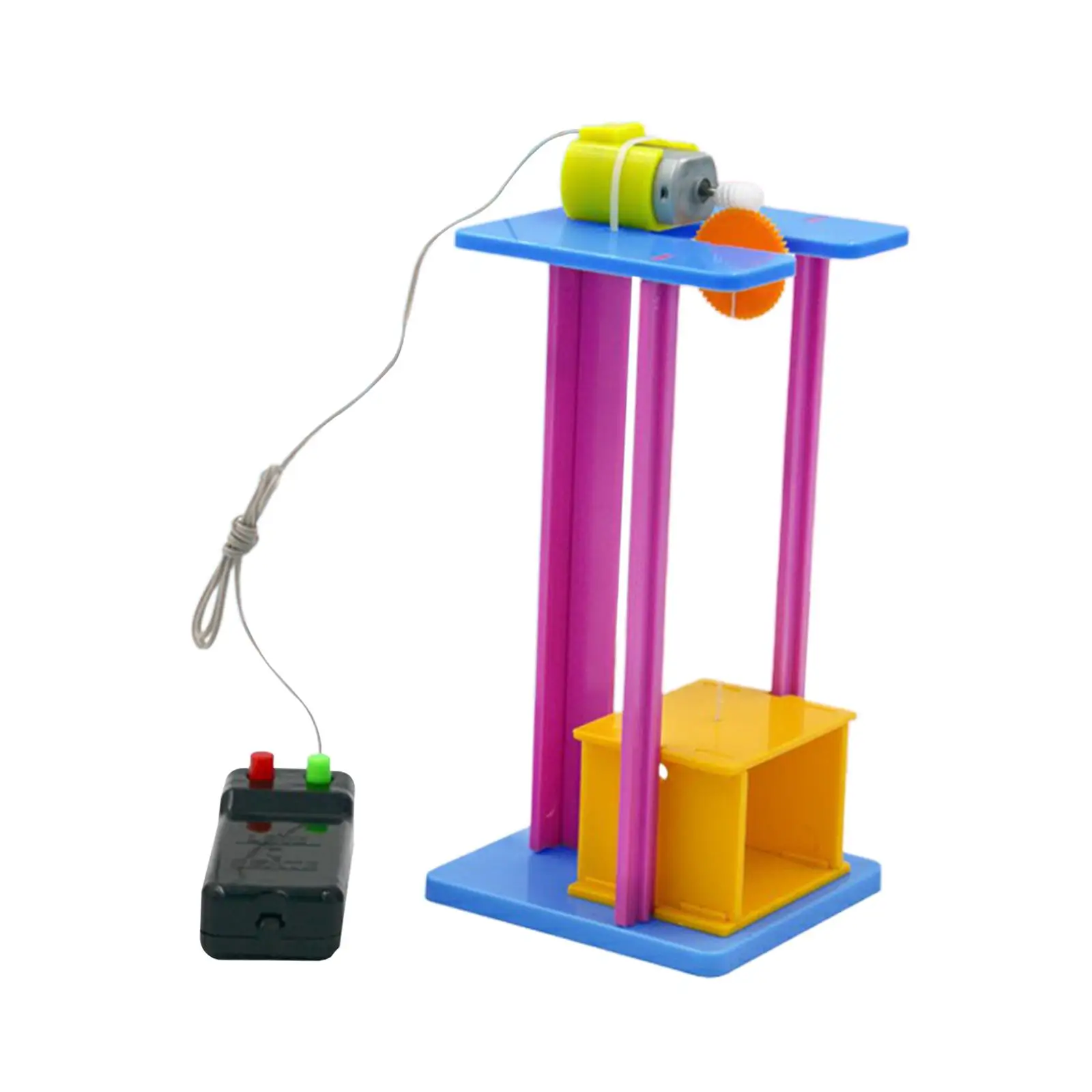 

Electric Elevator Lift Model Diy Sciences Teaching Durable Innovation Crafts Science Experiment Kit for Children Birthday Gifts