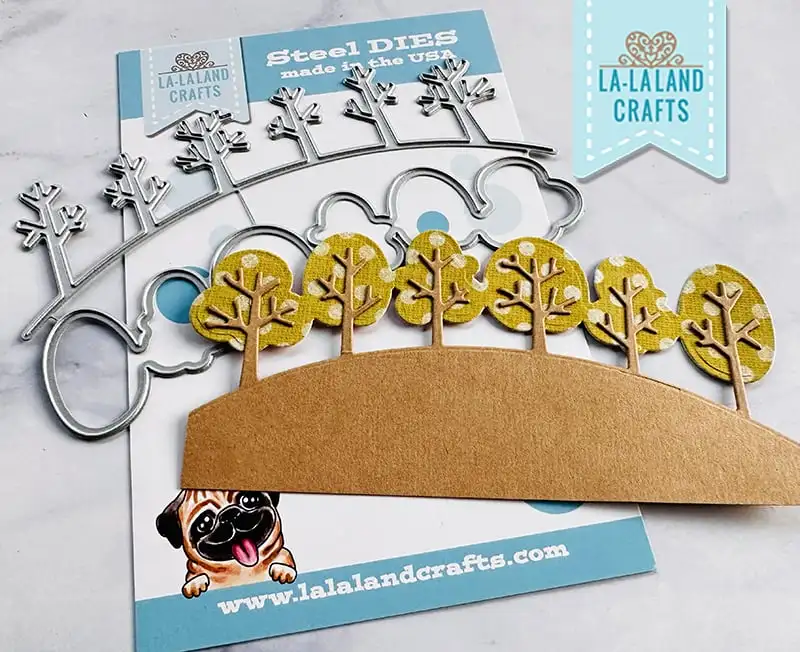 

Металлические высекальные штампы с деревьями на горе, декоративный трафарет ручной работы «сделай сам», поздравительная открытка