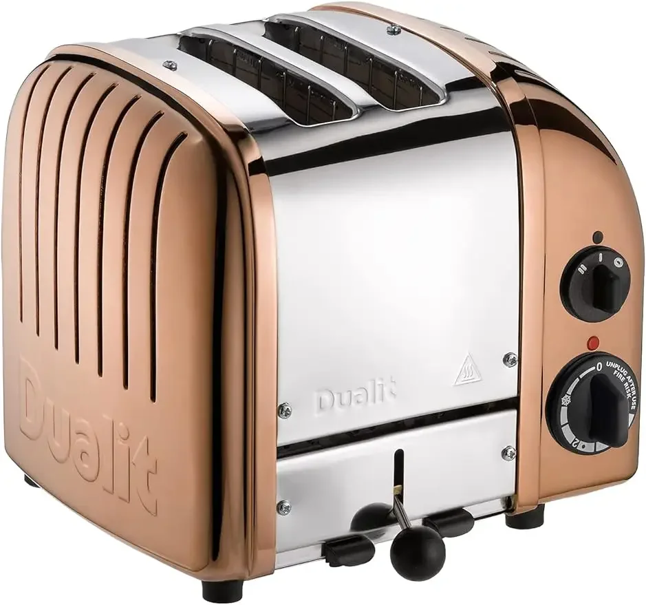 

Classic 2 Slice NewGen Copper Toaster, Hand Built in the, Replaceable ProHeat Elements, One or Two Toast Slices