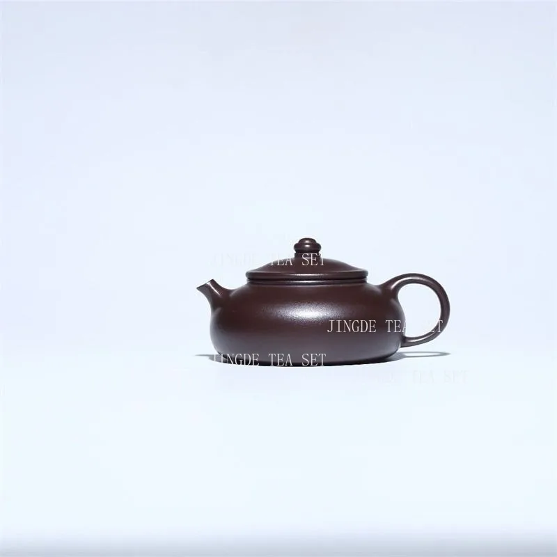 150ml Yixing Purple Clay Teapot Chinese Style Han River Lonely Shadow Tea Pot Household Small Capacity Teapot Kung Fu Tea Set
