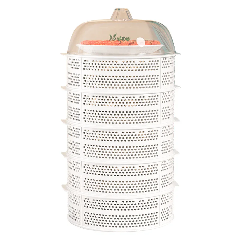 Storage Rack Cover Transparent Dustproof Multi-layer Cover Leftover Cover Multi-function Household Vegetable Cover Household