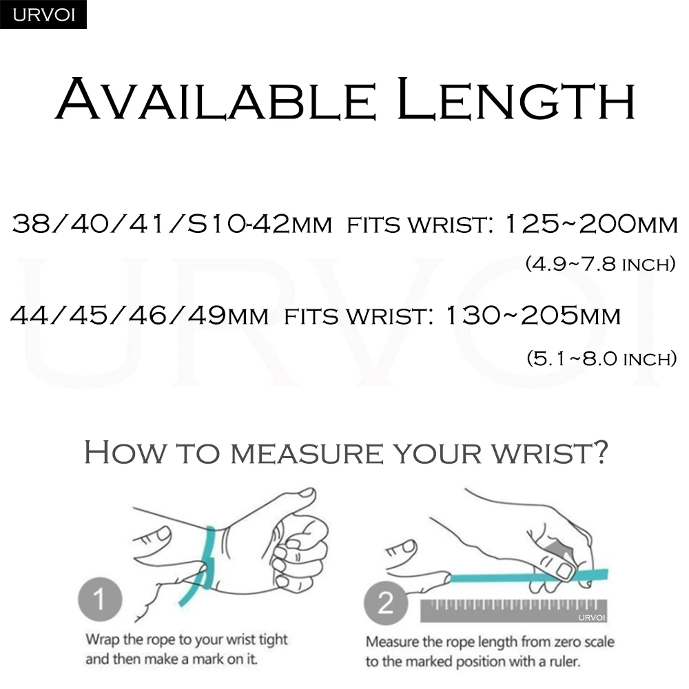 URVOI Wave Sport Loop Nylon Strap Wristband with Hook and Loop Fastener