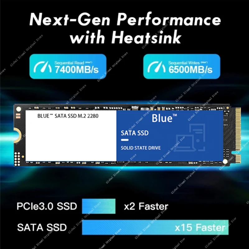 

new 8TB SATA Original 990PRO 4TB 2TB 1TB SSD Internal Solid State Disk M2 2280 PCIe Gen4.0 X 4 NVMe for PlayStation 5/PS5/Laptop