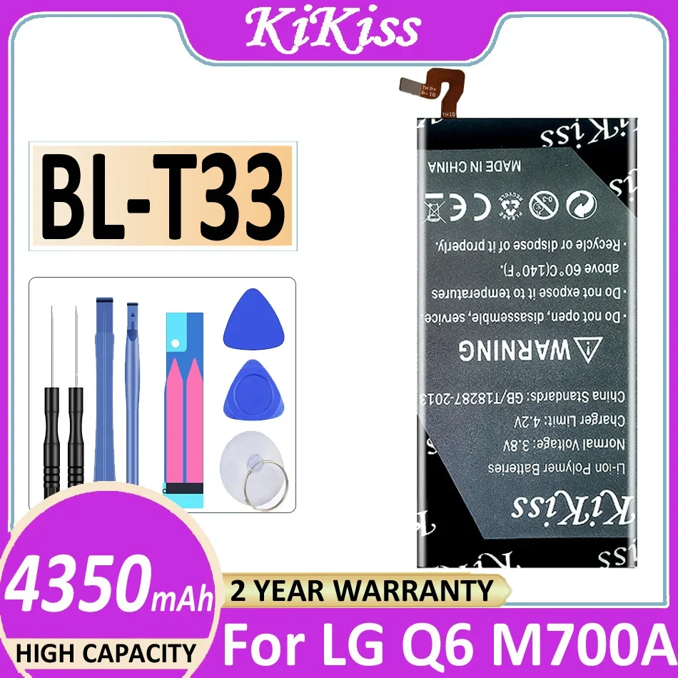 Bl-T33 4350Mah Batteria Di Ricambio Per Lg Q6 M700A M700An M700Dsk M700N T33 Blt33 Batterie Per Telefoni Cellulari + Strumenti Gratuiti