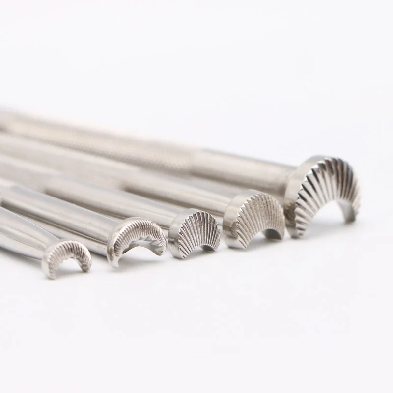 Leather Work Stamping Tool Serrated Radial Pattern C014 C029 C042 C043 Stamps Leather Carving Stamping Tool