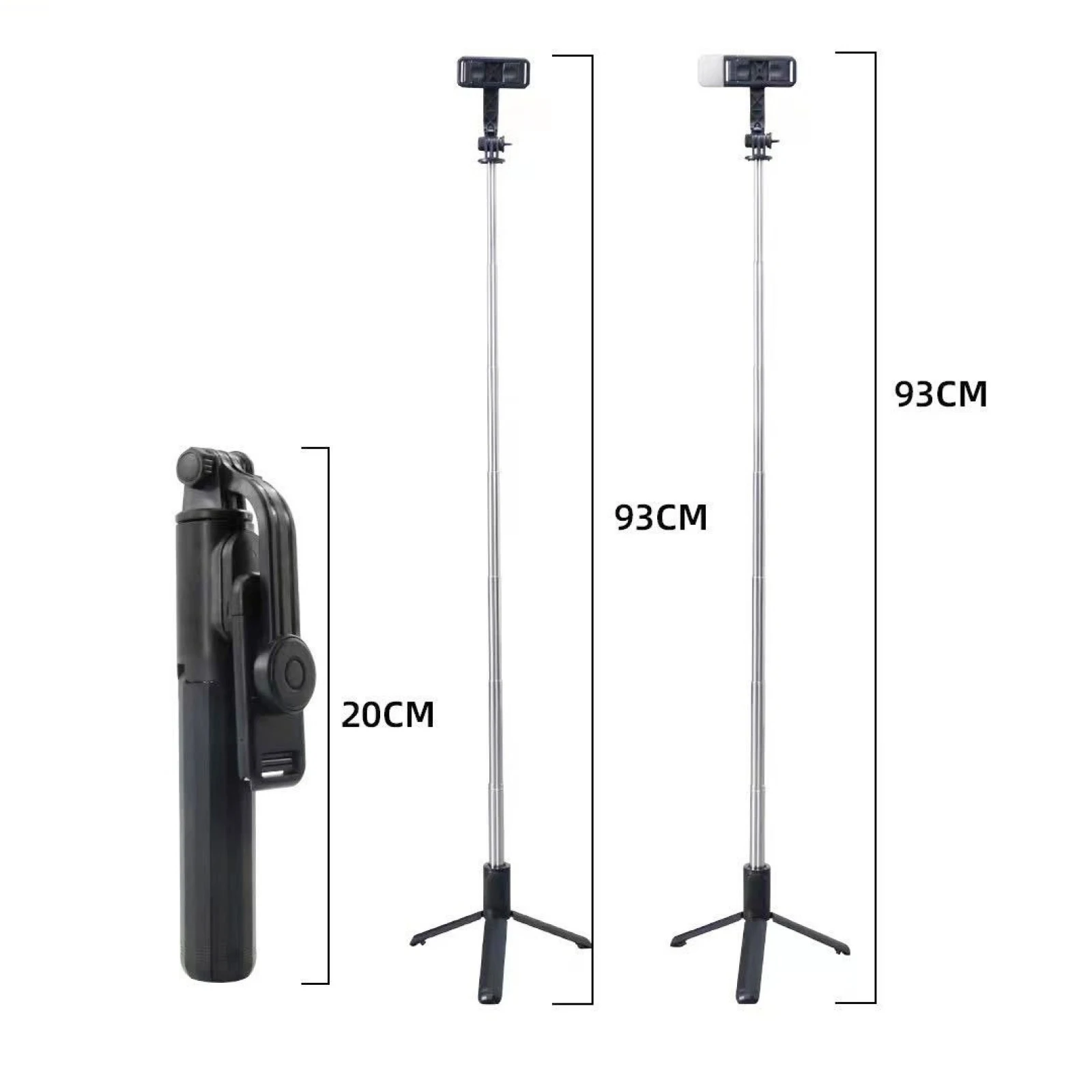 Q07 Bluetooth Selfie Stick Multifunctional Live Broadcast Tripod with Light/ without Light