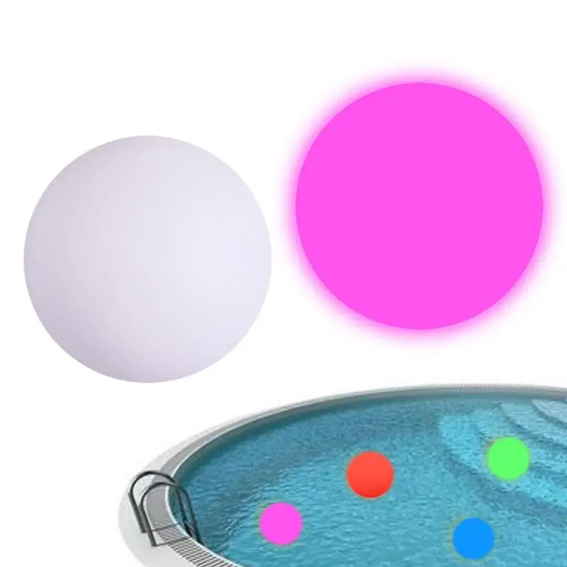 

2PCS Pool LED Lights With Color Changing Adjustable Ball Pool Light Water Proof Dimmable Ornaments For Backyards Restaurants