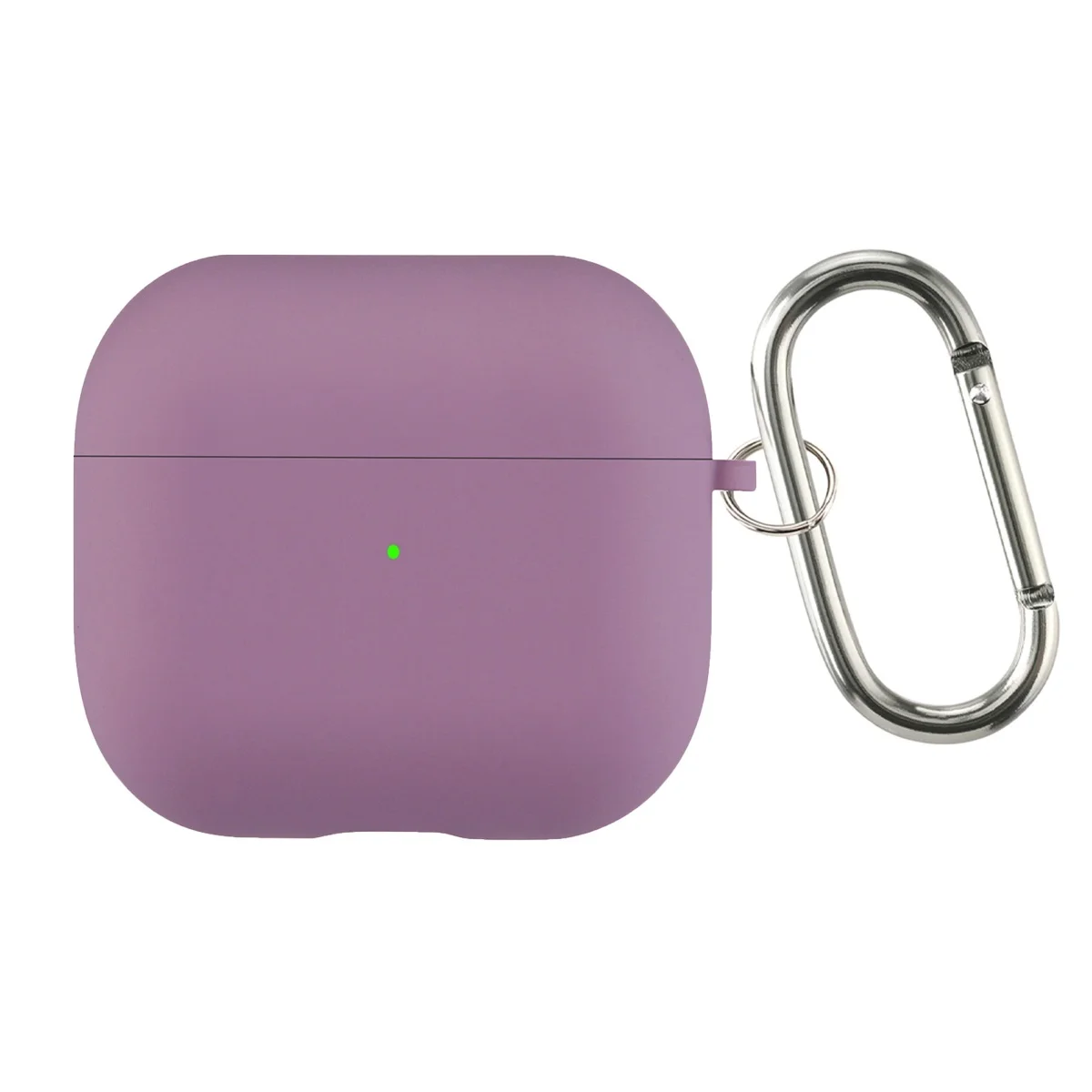 Flocking Silicone Bluetooth Headphone Case with Metal Buckle - Wireless Charging Compatible Cover