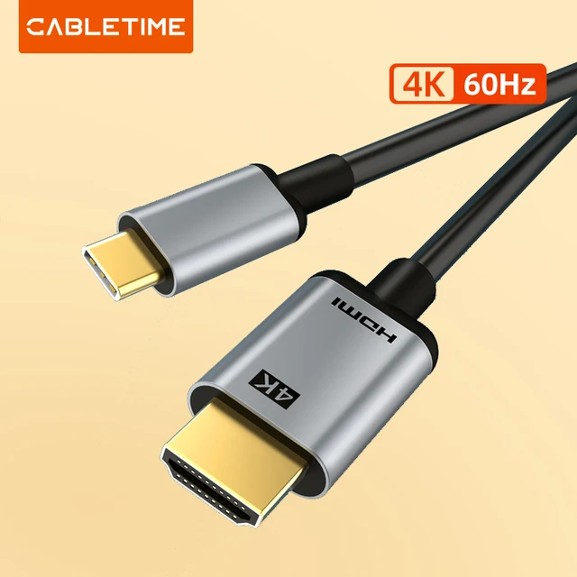 Adaptador USB Tipo C a HDMI 4K 60Hz Para Macbook Pro - CABLETIME