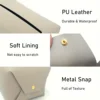 Tissue Box Cover - Bathroom Vanity, Bedside Table, Car Decoration Organizer Modern PU Leather Square Tissue Box Holder 4