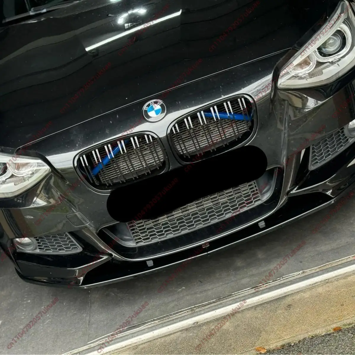 맥스톤 스타일 프론트 범퍼 립 BMW 1 시리즈 F20 F21 M 스포츠 2011-2014 프리페이스리프트 스포일러 스플리터 언더 친 바디킷 튜닝