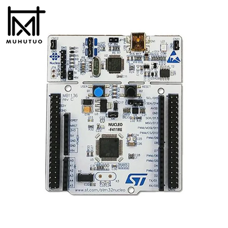 

NUCLEO-F411RE STM32 Nucleo-64 ARM MBED Development board with STM32F411RE MCU Supports ST Morpho Connectivity