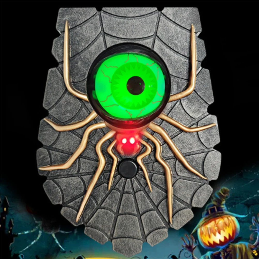 Halloween Decoration One Eyed Doorbell Haunted Horror Props Glowing