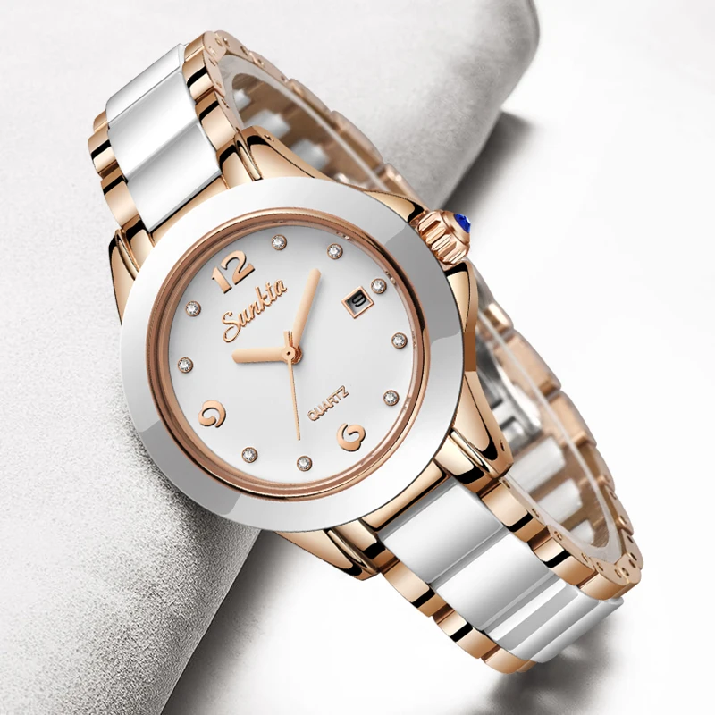 Women Watches Electronic Watch Rose Gold Ladies Bracelet Waterproof Quartz For Women