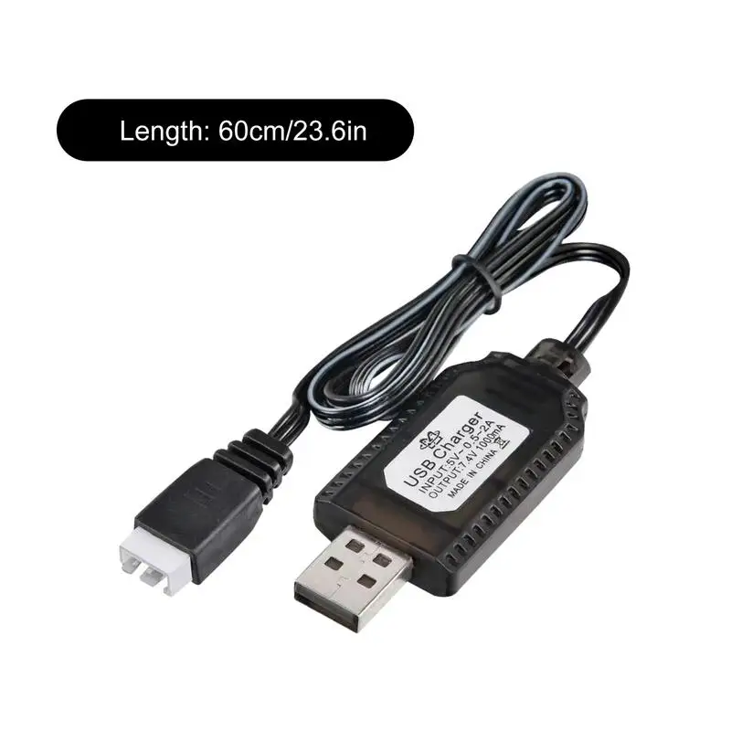 USB Lithium Battery Charger Connect SM-2P SM-3P SM-4P Lithium Batteries 7.4V 1000mA Fast Charging Cable For RC Toy Drone images - 6