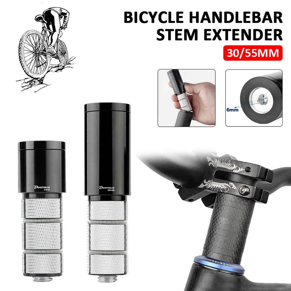 BicycleHiddenStemExtenderAluminumAlloyHandlebarForkStemRiser