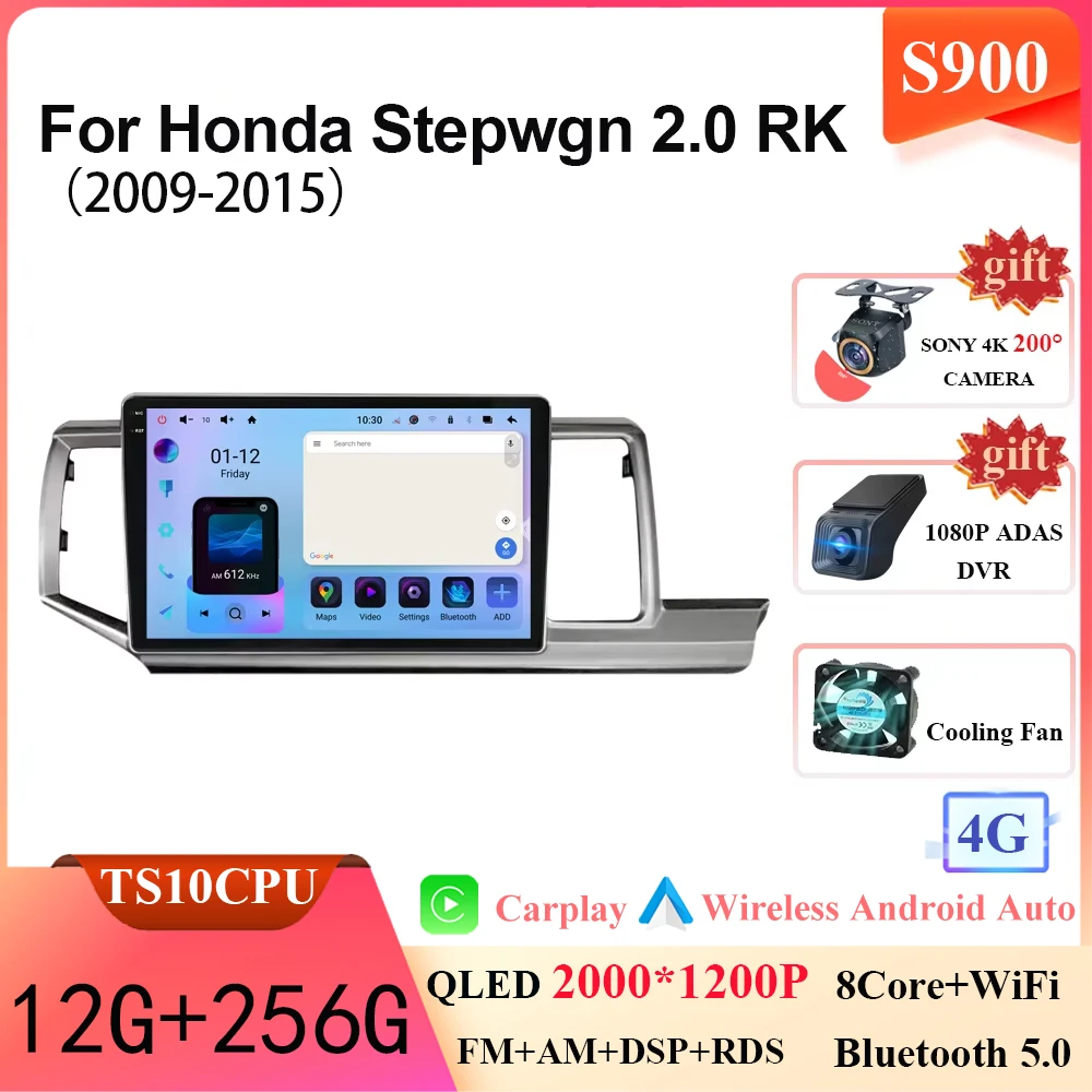 Android カーラジオホンダステップワゴン 2.0 RK 2009-2013-2015