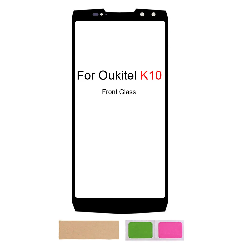터치 스크린 패널 전면 외부 유리 커버 패널 교체 부품, Oukitel K10 K7 K6
