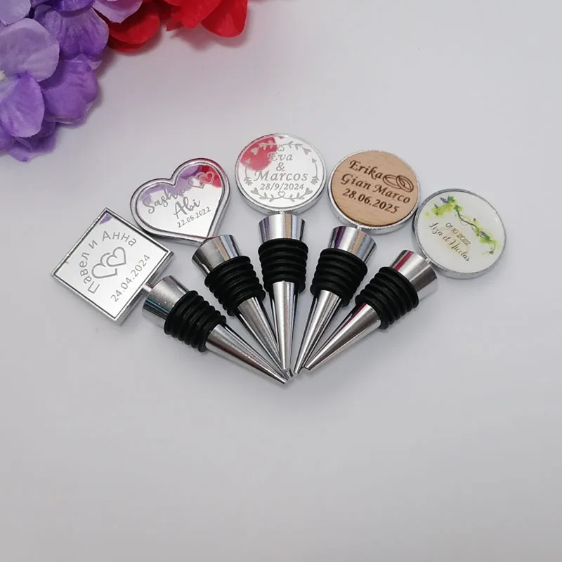 Personalized Engraved Wine Stopper Baby Shower Party Decoration Christmas Wedding Favors Gift Customized Wine Drop Stopper
