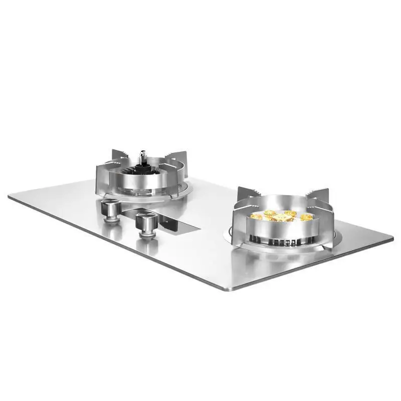 Professional Double Burners Gas Cooking Stove Commercial Durable Strong Firepower Table Gas Cooktop Cooking Food
