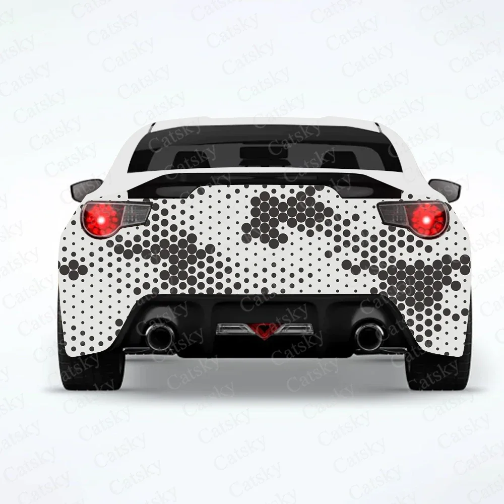 

Geometric Camouflage Car Rear Wrap Car Stickers Car Decal Creative Sticker Car Body Appearance Modification Stickers