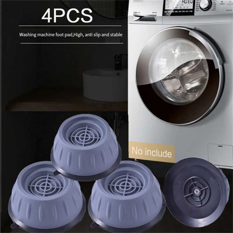 

4Pcs Rubber Washing Machine Anti-Vibration Anti-Walk Feet Pads Shock and Noise Cancelling Protects Laundry Pads For Monthly