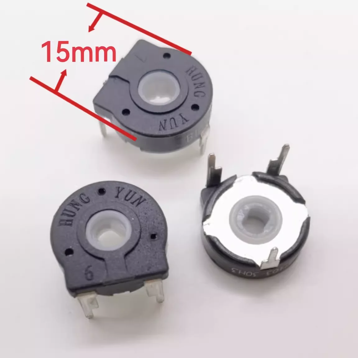 Fine-tune the potentiometer PT15 B1K 2K 5K 10K 20K 50K 100K 3Pin Adjustable resistance 5pcs
