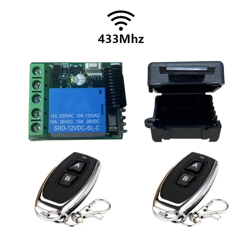 433Mhz Universal Wireless Remote Control Switch DC 12V 1CH relay ...