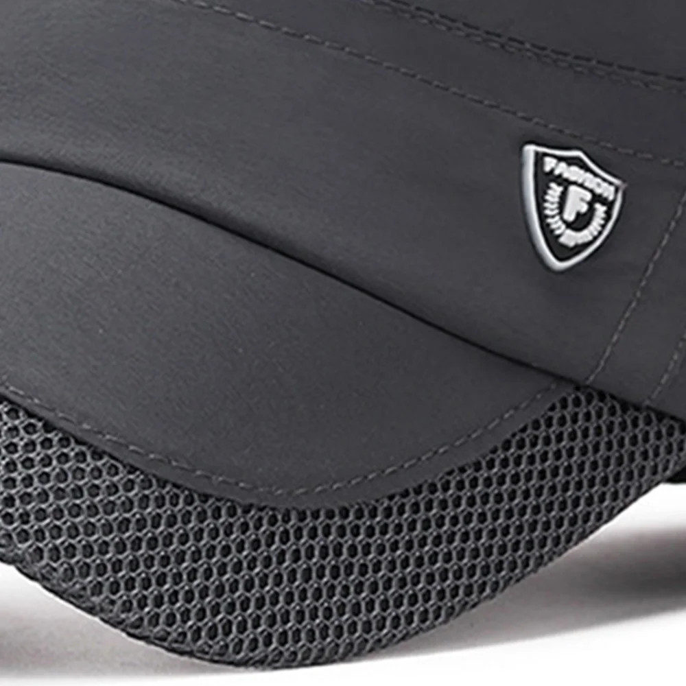 Sa18f971e668340578da10915009175efs Quick Dry Military Hats Unisex Summer Flat Top Hat Women Outdoor Army Cap Men Adjustable Baseball Caps Mesh Hat Trucker Cap Mallzona