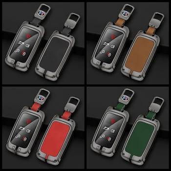 Custodia per chiave a distanza per auto in lega di zinco Shell Fob per Land Rover Range Rover Evoque Discovery Sport Velar per Jaguar XE E-PACE XF - Custodia per chiave a distanza per auto in lega di zinco Shell Fob per Land