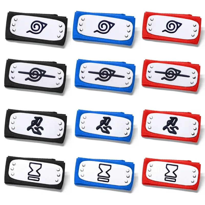 

Bandai Naruto Rebel Konoha Headband Cosplay Props Anime Logo Metal Gold-Plated Headband Forehead Toy Children's Gift